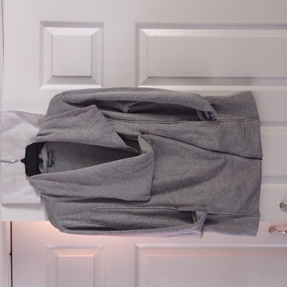 Gray side zip jacket